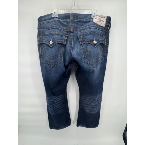 True Religion Men's Billy Flap Sn Relaxed Bootcut Jeans Size 38 Made in Mexico - Picture 3 of 9